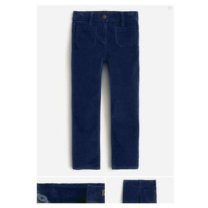 J.Crew CrewCuts Girls' straight-leg corduroy pant, Navy Blue, Size 6